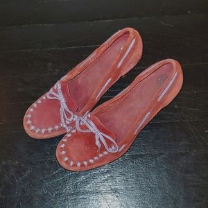 Suede heels never been worn